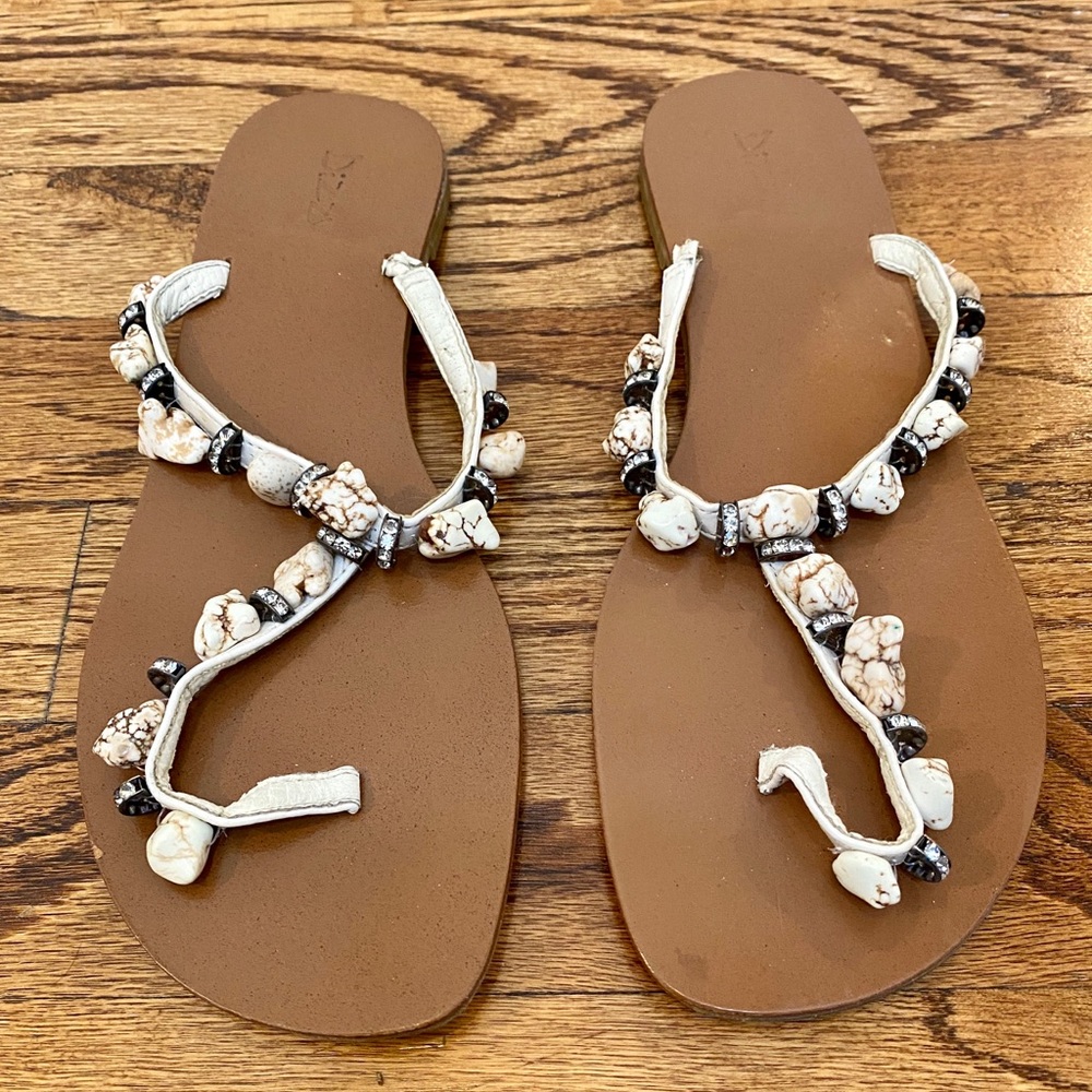 Dizzy Rhinestone Flip Flops - Picture 2 of 6